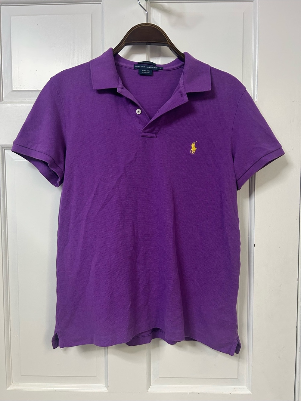 Ralph Lauren Purple Polo with Yellow Pony